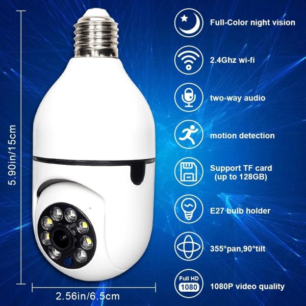 "1080p WiFi CCTV Camera" Home Security Camera, Smart Camera WiFi Digital Delights Store